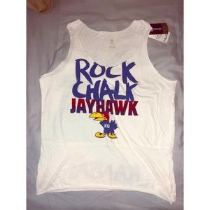 NCAA Kansas University Jayhawks tank. NWT